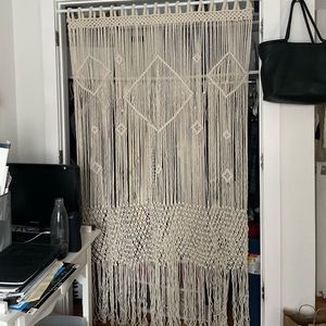 Macrame curtain